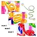 Maggift Marble Runs Toy Set Translucent Marbulous 105 Pieces 30 Glass Marbles