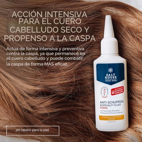 Forte Terapia Anticaspa no Couro Cabeludo, Cuidados Intensivos Calmantes, para couro cabeludo propenso à caspa, 75ml