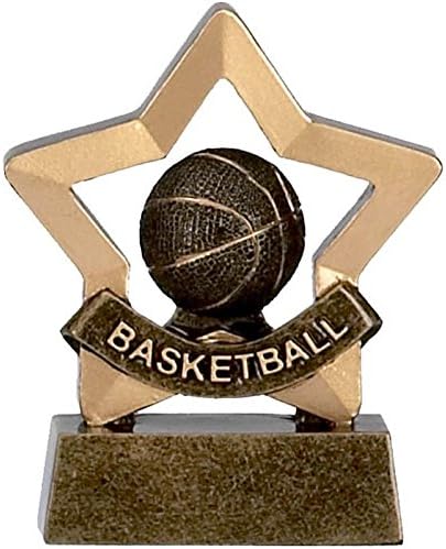 3.25" Mini Star Basketball Trophy with FREE engraving upto 30 letters A964