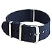 20mm Navy Blue Nylon Replacement Watch Strap with Free Installation Kit Including 4 Spring Bars and Removal Tool - [BWC]