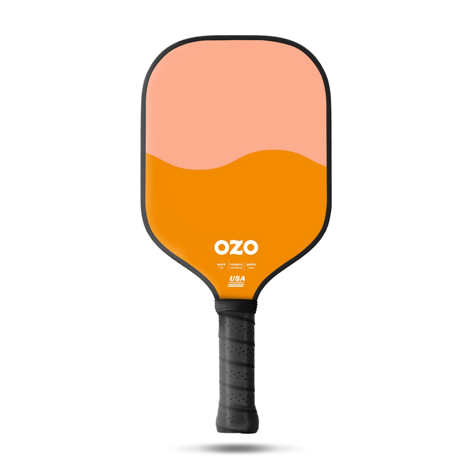 OZO Pickleball - Spark Beginner Control Paddle - USAPA Approved Beginner Control Paddle - Fiber Glass Face Racket (Strawberry & Melon)