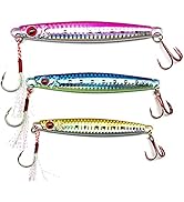 Amazon Co Jp トトモカ Totomoka メタルジグ ルアー セット 40g 60g 80g 100g 1g 150g 三色 3個セット スロージギング 夜光 アシストフック付き ショアジギング 海釣り 船釣り バス釣り シーバス タチウオジグ 40g スポーツ アウトドア