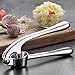 Garlic Press, Stainless Steel Mincer and Crusher With Silicone Roller Peeler - Professional Grade, Dishwasher safe, Rust-proof