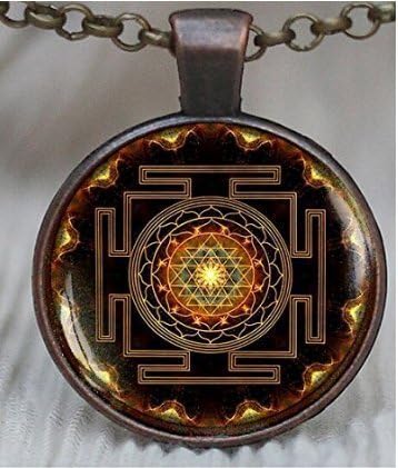 Sacred Geometry Jewelry, Sri Yantra Jewelry,Sri Yantra Pendant