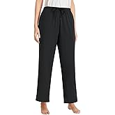 Pintage Women's Petite Pajama Pants Petite Size Cotton PJ Bottoms