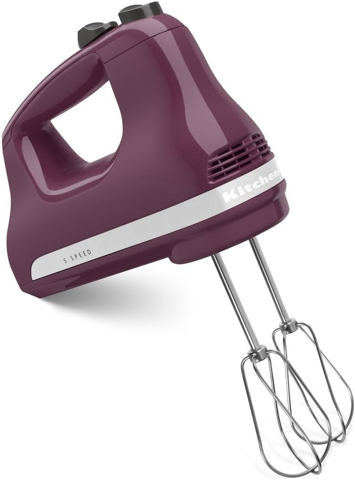 KitchenAid 5-Speed Ultra Power Hand Mixer | Boysenberry (Renewed)