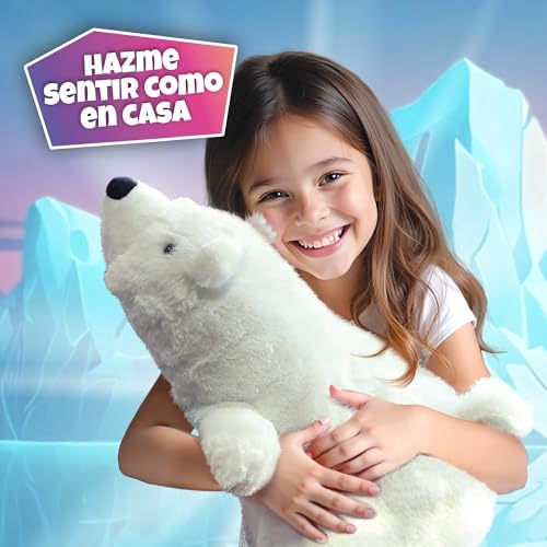 Sauvez l'ours Polaire, Animal de Compagnie interactif en Peluche, Son Nez Change de Couleur, Sauvez-Le avec Le Cube de Glace + 3 Ans (62008636)