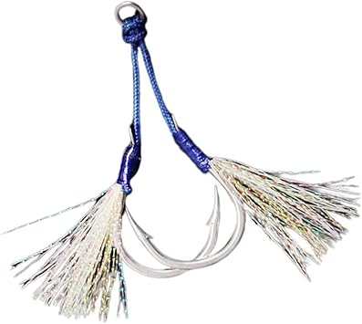 Amazon Cuticate 釣り フィッシング 釣りフック 釣り針 ダブルアシストフック フィッシングフック 全6サイズ Cuticate フック 針