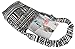 Tribe Azure Aztec Black White Woven Handmade Crossbody Hobo Women Shoulder Bag Sling Casual Large