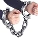 HAZOULEN Plastic Halloween Shackles on Chain for Handcuffs Costume Props Decoration