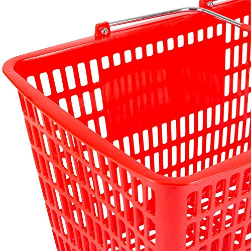 2 Plastic+Shopping+Basket+Strong+Handles