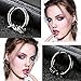 Fake Hoop Nose Ring-Stainless Steel 8 pcs Mens Fake Nose Rings Prevent Allergy No Fading Personality Lip Ear Rings for Women Men