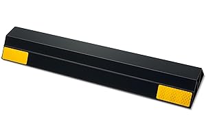 VEVOR Parking Stopper, 16 Inch 2 Pcs Heavy Duty Parking Aid for Garage, PP Curb Garage Floor Stopper with Reflective Strips, 