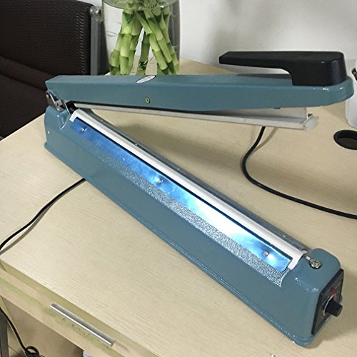Impulse sealer-16inch/400mm Manual Impulse Manual Hand Sealer Heat Sealing Machine Poly Tubing Plastic Bag