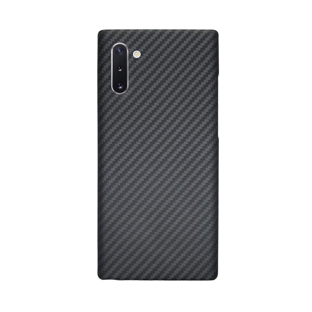 qichenlu [Bulletproof Aramid Fibre] Black Aramid Case for Galaxy Note 10, Case for Note 10, Military Standard Shockproof Extremely Thin Back Cover Hard Case for Samsung Galaxy Note 10
