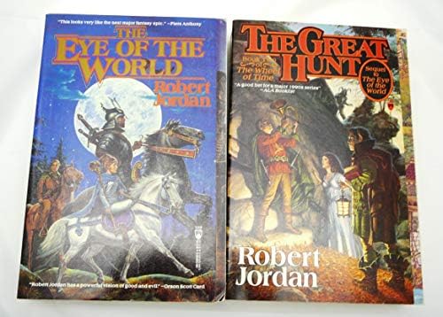 Wheel of Time Series Book Set 1 and 2 Includes Eye of the World and the Great Hunt (The Wheel of Time, 1,2) Paperback โ 1990