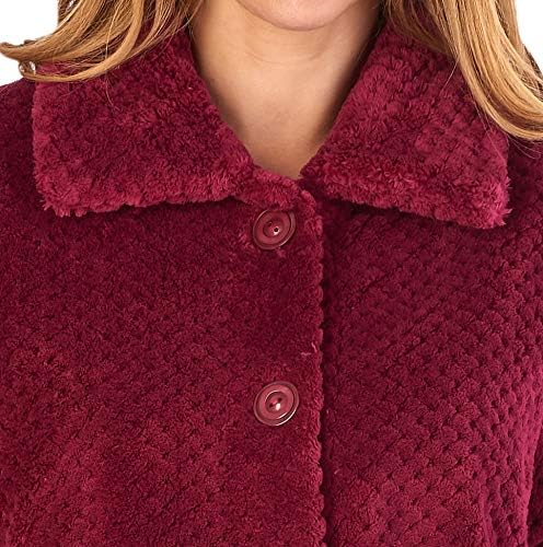 women's button front dressing gown