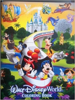 Walt Disney World Coloring Book Over 50 Pages 4 Parks 1 ...