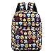A-More Backpack Cute School Bag Printed Emoji Students Canvas Daypack Travel Bag for Girls Boys