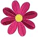 Wrights Iron-On Applique, Fuchsia Retro Flower