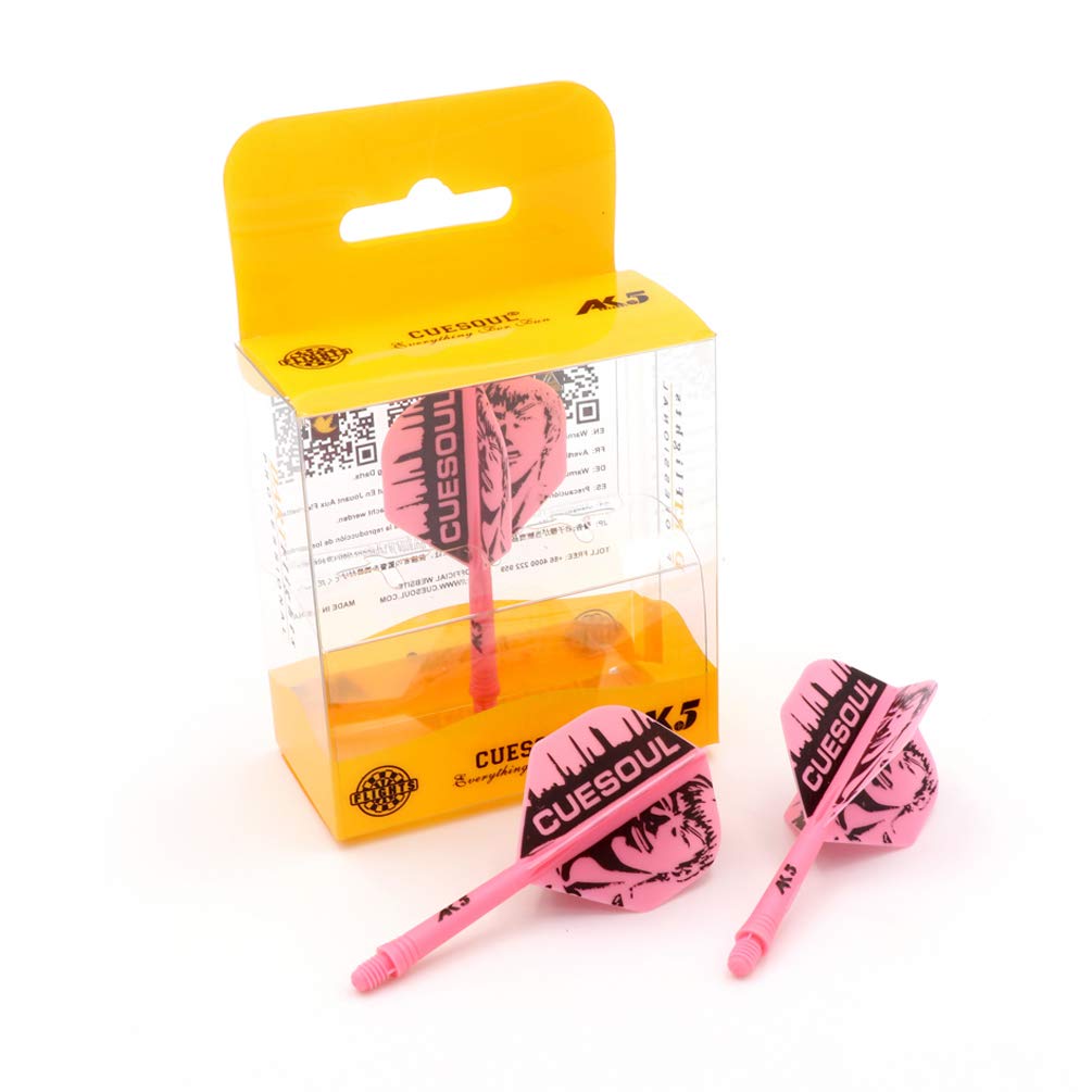 CUESOUL ROST Integrated Dartpfeile Schäfte Shafts and Darts Flights Standard Shape,Set of 3 pcs Unique Designed Pattern(CSAK-56XSG)