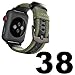 Maxjoy Compatible with Apple Watch Band, 38mm 40mm 41mm 42mm Nylon Strap Replacement Bands with Clasp Compatible with Apple iWatch SE Ultra 2 1 Series 10 9 8 7 6 5 4 3 2 1 Sport & Edition, Army Green