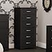 South Shore Step One 6-Drawer Lingerie Chest-Pure Black