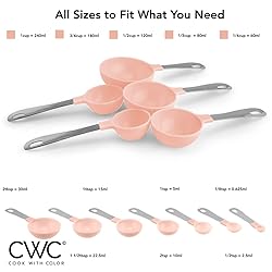 COOK WITH COLOR 12 PC Measuring Cups Set and