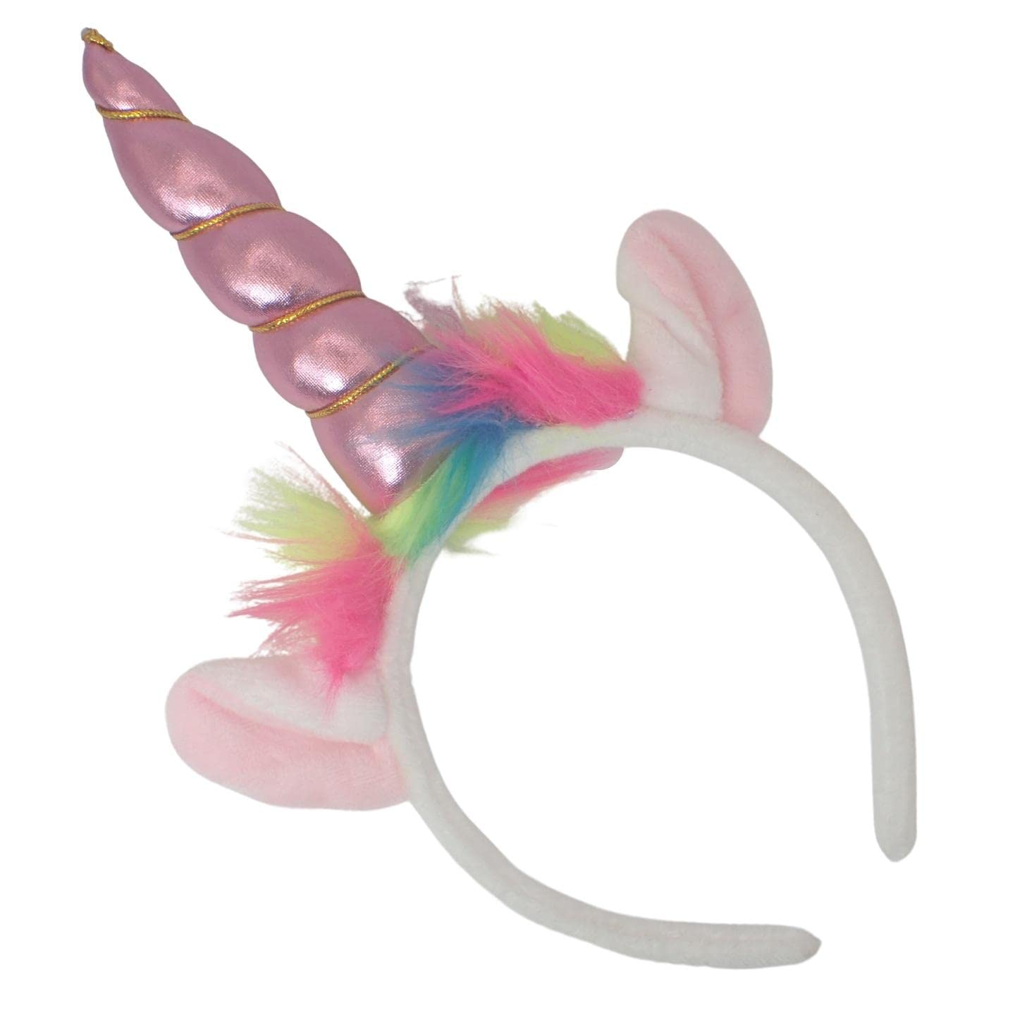 Topkids Accessories Unicorn Horns & Ears Headband - Kids & Adult Fancy Dress - Pink