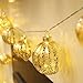 Valery Madelyn 7.2Ft Led String Light Decorated with 10ct 100mm Elegant Champagne Gold Glass Christmas Ball Ornaments and 10 Lights Battery Operated, Themed with Tree Skirt(Not Included)