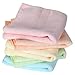 Home-X Microfiber Washcloths in Pastel Colors. Set of 5 Wash Cloths