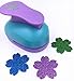 TECH-P® Creative Life Shape Size (3CM-3.7CM) Multi-Pattern Hand Press Album Cards Paper Craft Punch,Card Scrapbooking Engraving Kid Cut DIY Handmade Hole Puncher,Paper Craft Punch. (Flower)