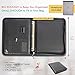 PELLICANO Professional Vegan Leather Portfolio Organizer – Black Handcrafted Faux Leather Business Padfolio for Men and Women with 3 Ring Binder, iPad Holder, Legal Pad, and More, 13 x 10.6 x 1.5 in.