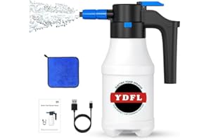 YDFL Electric Foam Sprayer with USB, Electric Pressurized Foam Sprayer for Car Washing,Pump Sprayer Suitable for Home, Garden and Car Beauty and Cleaning,Washing Accessories（1.5 Liters）
