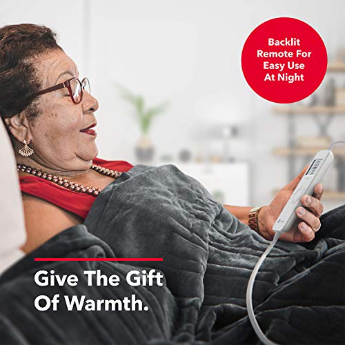 Vremi Electric Blanket 50 x 60 inches Throw Heated Blanket with 6