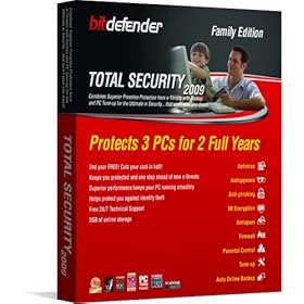 Bitdefender Total Security 2009 2Yr/3Pc