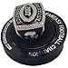 2017 Fantasy Football Champion Ring - Gold or Silver Finish - Heavy FFL Studded League Championship Winner Trophy - Champ Ring Award with Stand - Decade Awards