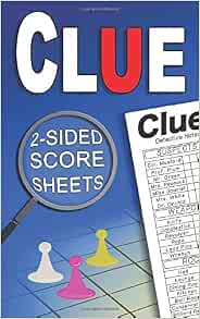 Clue Two Sided Score Sheets: Refills for both Dr. Orchid and Mrs. White ...