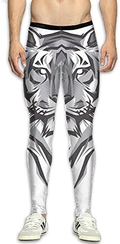 Doppyee DOPPYENG Menfs Compression Pants Baselayer Running, Cycling, Sports, Training, Weightlifting Tights Sketch Tiger 3D Print Fitness Sports Tight Leggings