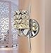 Lightess Glass Sconce Modern Wall Lights Crystal Wall Lamp for Bathroom Home Mirror Light, OL-C