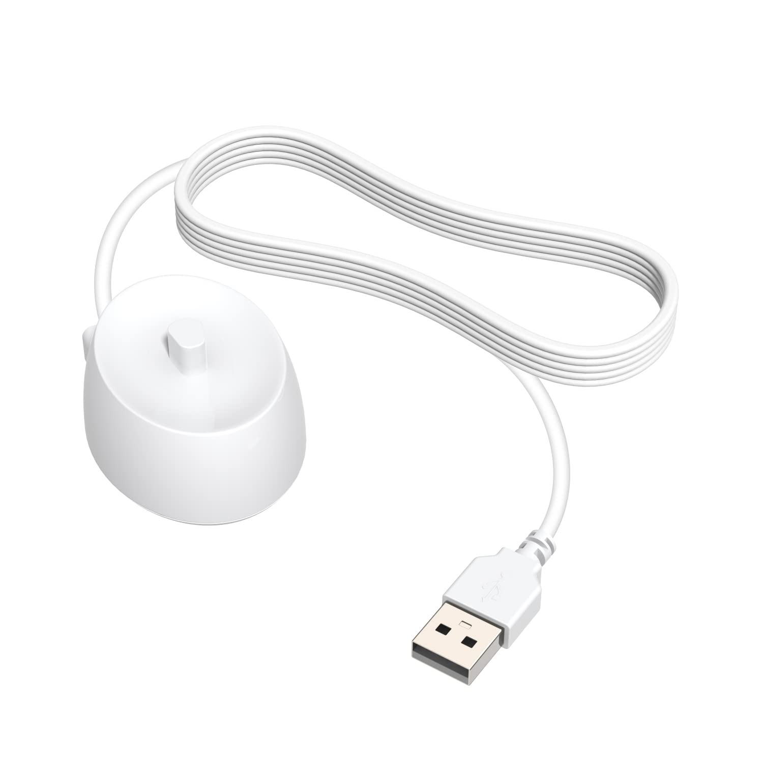 BOLUX-JS for Oral B Electric Toothbrush Charger, Type 3757 Chargers USB Charging Base for Oral B Pro 2500N, iO 4n/ 5n/ iO 6, Pro 600, Kids/Genius/Smart Series Inductive Electric Toothbrush Charger