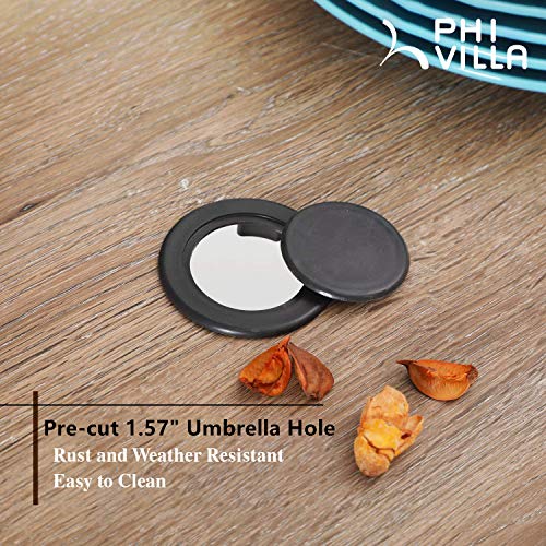 PHI VILLA 5Piece Outdoor Patio Dining Set Club Bistro Bar Sets, 37