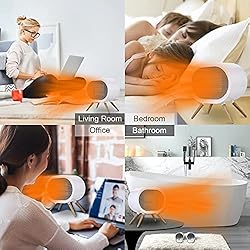 F.EASY.D Space Heater, 1000W Small Space Heaters