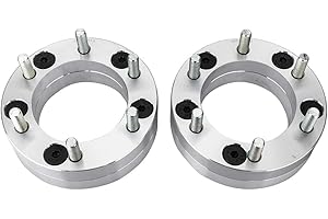 AutoForever 2" 5x5.5 to 6x5.5 Wheel Spacers 5x139.7mm to 6x139.7mm Wheel Spacers Adapters 1/2x20 Studs 108mm Hub Bore Compati