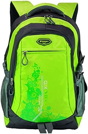 Lelial College School Bags Boys Bookbags Teens Cool Backpacks for Men Green