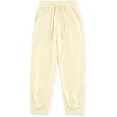 KISBINI Little Boys Cotton Sweatpant Elastic Sport Pant for Children