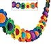 Fun Express - Multicolor Tissue Flower Garland for Party - Party Decor - Hanging Decor - Garland - 1 Piece