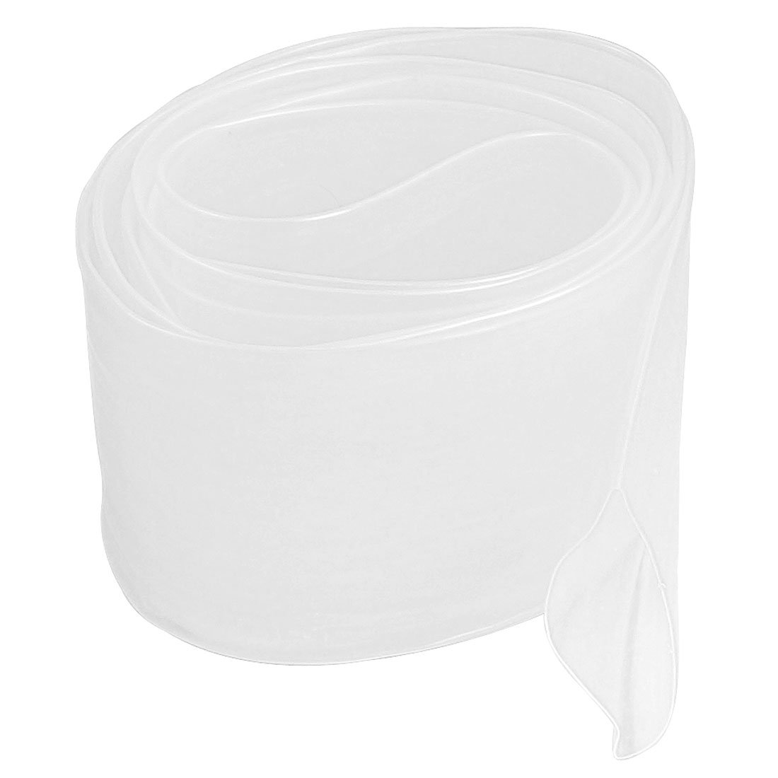 sourcingmap rate 2:1 50mm Dia Clear Polyolefin Heat Shrinkable Tube 2M 6.6Ft