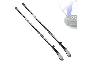 TUOTAO 2 PCS 34645 Tire Iron | 38 in x 4/5 in, Tire Mount and Demount Iron Tire Removal Tool for Cars/Trucks/Taxi/Tractor/Bus