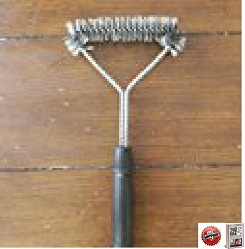 BBQ Grill Cleaner Brush, Stainless Steel Bristles, 3-Side , Heavy Duty, 12-Inch, Ergonomic Desigh &amp; eBook by BestOffer4You